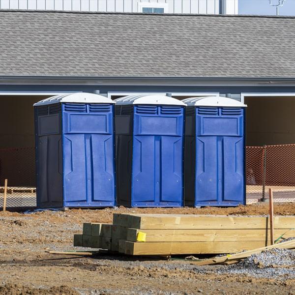 Heavy-duty construction site porta potty in Mentor, Ohio